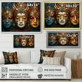 thumbnail image 4 of Designart "Traditional Masks of Thailand" Thailand Floater Framed Canvas Art Print, 4 of 7
