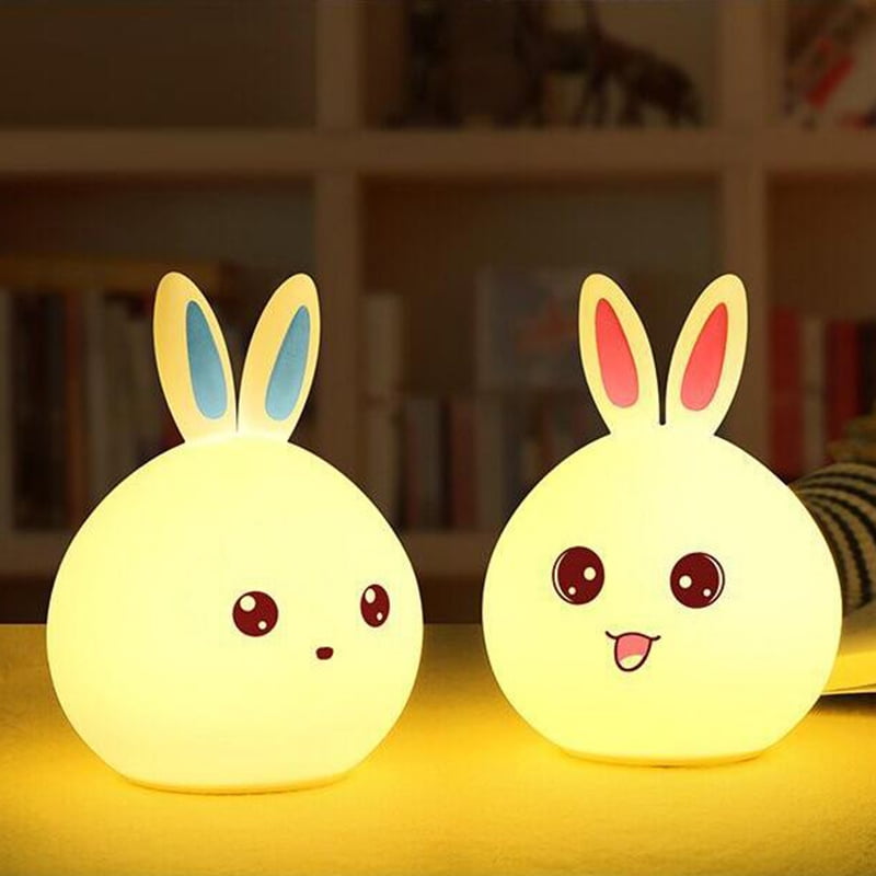 Animal LED USB Plug In Night Light Bulb Lamp For Kids And Baby With Touch Sensor