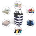 thumbnail image 5 of Bingfone Anchors Laundry Hamper,Large Canvas Fabric Lightweight Storage Basket Toy Organizer Dirty Clothes Collapsible, 5 of 6