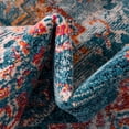 thumbnail image 6 of Unique Loom Charm Collection Area Rug - Clover (5' 3" Round Turquoise/Blue), 6 of 7