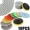 thumbnail image 1 of Diamond Polishing Pads, 10 Pcs 4 inch (100mm Diamond Polishing Pads, Concrete Polishing Pads, Granite Marble Polishing with Pads, 50#-6000# for Polishing Machine Polishing Machine, 1 of 1