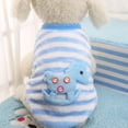 thumbnail image 3 of Cute Dog Cat Sweater, Coral Velvet, Multicolour, XXS, 3 of 3