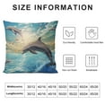 thumbnail image 5 of GOSMITH  Throw Pillow Covers Dolphin Cushion Covers Baiyun Cozy Decorative Pillow Cases for Bedroom Living Room Cushion Sofa Bed Couch, 5 of 5