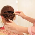 thumbnail image 6 of 36 Pieces Women Hair Comb Slides, French Hair Side Combs Plastic Twist Decorative Hair Clips Accessories for Women Bridal Wedding Veil Teeth(Black, Transparent, Light Coffee, Dark Coffee), 6 of 7