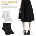 thumbnail image 4 of 6 pares de calcetines con volantes para mujer, bonitos calcetines tobilleros con volantes, calcetines para niña, bonitos calcetines con volantes, calcetines de moda para mujer y niña, 4 of 7