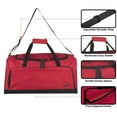 thumbnail image 5 of 24 Inch 55 Liter Weekender Overnight Duffel Shoulder Bag for Men, Women, Teens, Gym, Travel, Sports and Recreation in Red, 5 of 8