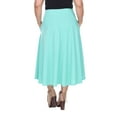 thumbnail image 4 of White Mark Women's Plus 'Tasmin' Flare Midi Skirts, 4 of 4