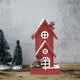 thumbnail image 1 of Casa de Navidad Pueblo Luces LED Edificios de madera en miniatura Casa de Navidad Escena de nieve Decoraciones de escritorio Figuras para EstiloA 16x13x30cm Soledad Casa de pueblo, 1 of 7