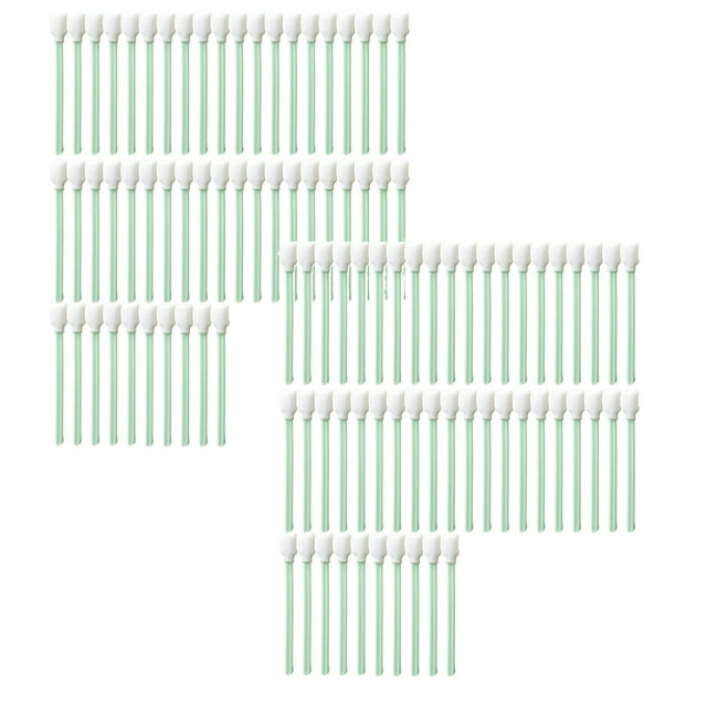 SUNONESIE 150/100/50pcs Professional Foam Cleaning Swab Sticks for Lab Dust-Free Cleaning Sponge Tip Swabs Solvent format Inkjet Printer Optical Equipment