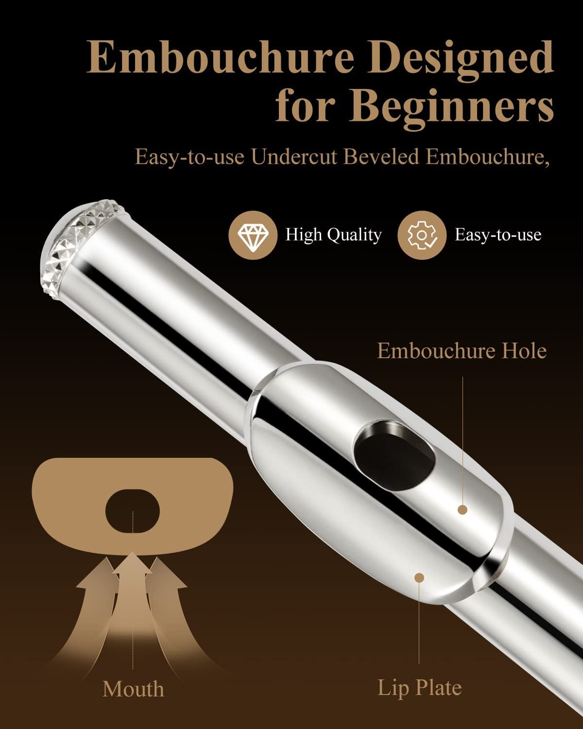 Eastar 16 Key C Flutes for Beginners, Sky Blue, with Stand Eastar 16 Key C Flutes for Beginners, Sky Blue, with Stand