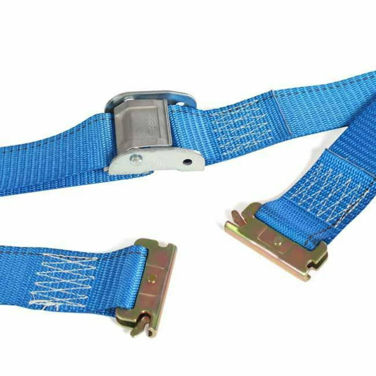 2 x 6' Cam Buckle Tie-Down Strap w/Snap Hook Ends (4 Pack)