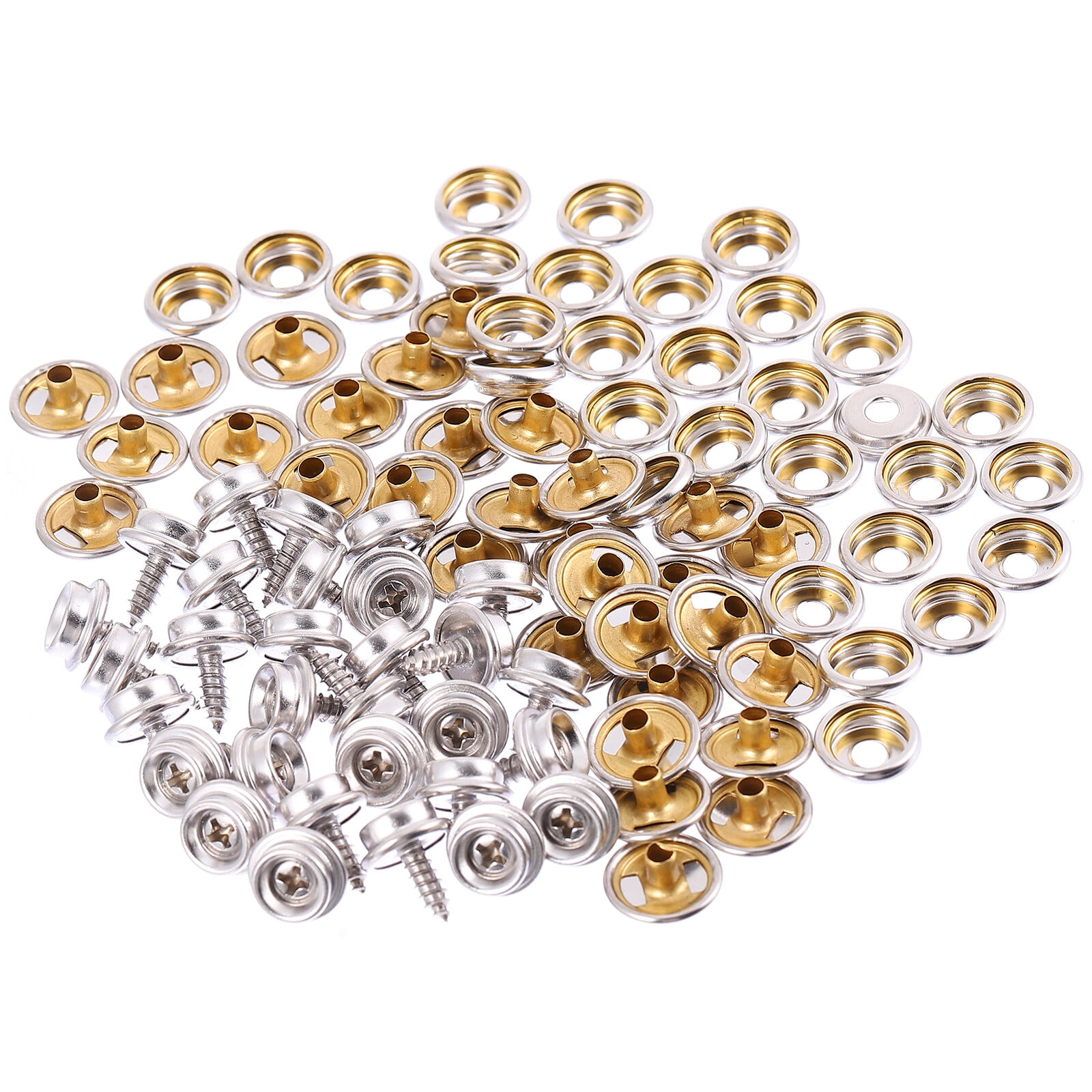 QUMONIN Stainless Steel Snap Button Kit for Canvas Tarp