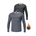 thumbnail image 2 of GENTS BLISS Thermal Underwear Shirts for Men Crewneck Fleece Lined Men Thermals Tops Long Sleeve Shirts for Men Base Layer 2 Pack, 2 of 10