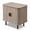Natural, variant on Furnibear End Table Modern Mid Century Nightstand with Sliding Tambour Doors and Storage Shelf for Bedroom Living Room, Black