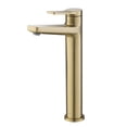 thumbnail image 2 of Indy Single Handle Vessel Bathroom Faucet in Brushed Gold (2-Pack), 2 of 15