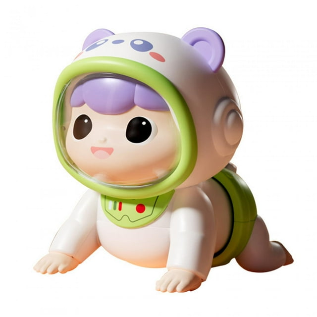 Muñeca que gatea para bebés, muñeca eléctrica para gatear, muñeca que interactiva, a escalar para niños pequeños de 6 a