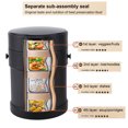 thumbnail image 3 of Insulated Food Jar Soup Flask 1.4L Leak Proof Soup Container Stainless Steel Double Layers Vacuum Lunch Box Container with Strap for Kids and Adults, 3 of 7