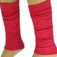thumbnail image 2 of Aerobic Leg Warmers for Women 3 Pairs Fuchsia Cotton Knee High, 2 of 8