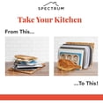 thumbnail image 6 of Spectrum Euro Kitchen Organizer (Gold) - Dish Drying Rack for Kitchen Counter, Space-Saving Dish Rack Holder, Drainer for Pots & Pans, Plates, Cutting Boards, Serving Trays & Lids, 6 of 6