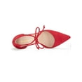 thumbnail image 4 of BLISSFUL STEP Women's High Block Heels Pointed Toe Ankle Strap Dress Shoes​ Red 9, 4 of 8