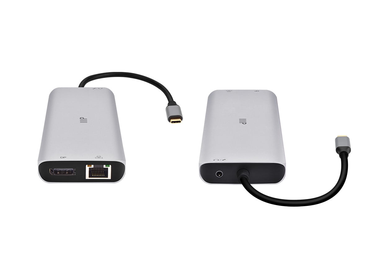 Monoprice 13-in-1 Dual-HDMI + DisplayPort Multi-Stream Transport (MST) Triple Monitor Docking Station, 4K HDMI, 4K DisplayPort, 5Gbps USB A, Gigabit Ethernet, SD/MicroSD Readers, 100W PD, 3.5mm Dual