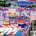 thumbnail image 3 of 4th of July Garland Decorations, 39ft Glitter Tinsel Patriotic Decor for Tree Car Golf Cart Parade Float Bike Party Table Yard Door Boat Indoor Outdoor Holiday Home, 3 of 4