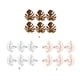 thumbnail image 5 of Billuyoard Servilletero de 6 piezas, malla de cobre, diamantes de imitación, exquisito, chapado brillante, forma de hoja que no se desvanece, Decoración del hogar Oro rosa, 5 of 6
