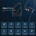 thumbnail image 3 of Mpow Bluetooth Headphones, Running Headphones with 16 Hours Playtime Bluetooth 5.0 Wireless Earbuds HD Bass Stereo Sound IPX7 Waterproof Earphones for Workout Running Sports Noise Cancelling Mic, 3 of 12