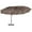 Brown and Black, variant on Outsunny 9' x 14' Outdoor Patio Umbrella Offset Cantilever Umbrella with Twin Canopy Sunshade Umbrella with Lift Beige