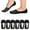 Black*6, variant on Gustave 6 Pairs No Show Socks for Women Ultra Low Cut Liner Socks Non Slip Thin Invisible Hidden Socks Footies for Flats Loafer "Black/Nude/White"