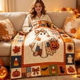 thumbnail image 4 of Halloween Throw Blanket Fleece Throw Blanket Plush Throw Blanket for Couch Bed Soft Cozy Halloween Decor Blanket, 4 of 6