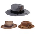 thumbnail image 2 of Aellinatey British Style Trilby Hat for Adult Outdoor Carnival Party Prom Fedoras Hat, 2 of 13