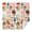Colorful Mushroom Leaf, variant on Red Mushroom Line Light Pattern Square Tablecloth,Waterproof Square Table Cover,Wipeable Spillproof Washable Table Cover for Home Kitchen Party Decor 42"X42"(107x107cm)