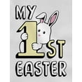 thumbnail image 2 of Tstars Boys Unisex Easter Holiday Shirts My 1st Easter Cute Little Bunny Happy Easter Party Shirts Easter Gifts for Boy Infant Baby Long Sleeve Bodysuit, 2 of 6