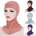 thumbnail image 2 of Soft Muslim Underscarf Neck Head Bonnet Hat Islamic Full Cover Inner Hijab Cap, 2 of 7