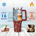 thumbnail image 4 of Merry Christmas 40 Oz Coffee Tumbler with Handle Stainless Steel Winter Snowflake Coffee Travel Mug Modern Cafe Tumblers for Holiday Accessories Birthday Christmas for Mom Wife Teacher Neighbor, 4 of 7