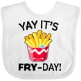 thumbnail image 3 of Inktastic Yay Its Fry Day with Cute French Fries Boys or Girls Baby Bib, 3 of 4