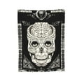 thumbnail image 1 of XMXY Fleece Throw Blanket for Couch, Horror Skull Hands Brain Lightweight Plush Fuzzy Cozy Soft Bed Blankets and Throws for Sofa, 40"x30" inches, 1 of 8