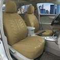 thumbnail image 2 of Leader Accessories 17pcs Universal Embossed Cloth Auto Suv Car Seat Cover Set,Beige, 2 of 7