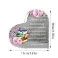 thumbnail image 3 of Ramiter Heart Shaped Acrylic Plaque Mother's Day Gift Teacher's Day Gift Acrylic Heart Shaped Ornament Decoration Spring Heart Shaped Ornament Gift Thanksgiving Heart Shaped, 3 of 5