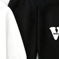 thumbnail image 5 of Mifsaly Boys Girls 2 Piece Tracksuit Sets Letter Print Long Sleeve Crewneck Sweatshirt and Joggers Pants Soft Cotton Outdoor Fall Winter Kids Matching Outfits, 5 of 5