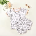 thumbnail image 2 of ASFGIMUJ Toddler Girls And Boys 2 Piece Set Short Sleeve Top + Shorts Printed Summer Outfit 6 Months-9 Months, 2 of 8