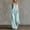 Mint Green women's 2 piece sleeveless peplum top pants set a1, variant on Women's 2 Piece Sleeveless Peplum Top Wide Leg Pants Set Casual Boho Vacation Outfits Loose V Neck Crop Top Flowy Pants Matching Lounge Sets Summer Travel Clothes, Black S