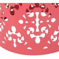 thumbnail image 4 of Modern Design Iron Cut Side Table - Chic Cylindrical Structure -Coated Iron Frame - 13.75" W x 13.75" D x 18.00" H - No Assembly Required End Table -Dark Coral, 4 of 15