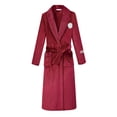 thumbnail image 4 of Men Robes Mens Bathrobes Mens Robes Robe Terry Cloth Soft Bath Robe Red Robes Lightweight, 4 of 5
