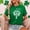 C#Green, variant on St. Patricks Day Shirts for Women Short Sleeve Cute Tops Shamrock Clover Print T-Shirt Round Neck Casual Top Green Graphic Tees