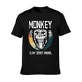 thumbnail image 3 of Monkey Spirit Animal Graphic Tee - Fun Novelty T-Shirt, 3 of 22