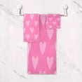 thumbnail image 7 of SKYSONIC 3 Pack Towel Valentine's Day Mother's Day Red Hearte Love Cotton Bath Towel Set (1 Bath Towel, 1 Hand Towel, 1 Washcloth) for Bathroom, Super Soft and Quick Dry Towels, 7 of 7
