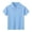 Sky Blue, variant on Boys' School Uniform Polo Shirt Solid Color Classic Short Sleeve Shirt Fashion Versatile Active Casual Tops Summer Clothes