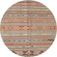 thumbnail image 1 of Ahgly Company Machine Washable Indoor Round Contemporary Rust Pink Area Rugs, 6' Round, 1 of 7
